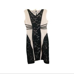 Black & White Lace Detailed Dress NWT